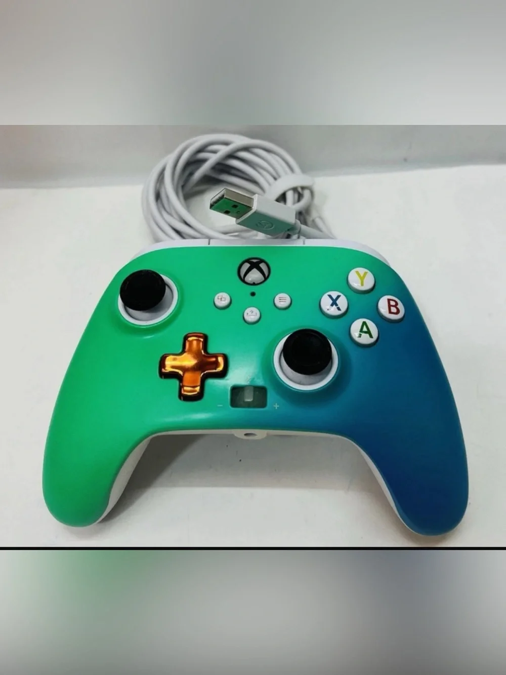 Microsoft Xbox One Green Blue Controller! ~ Work